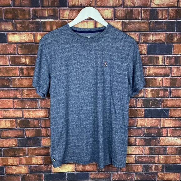 Psycho Bunny Other - Psycho Bunny Mens Blue All Over Logo Print